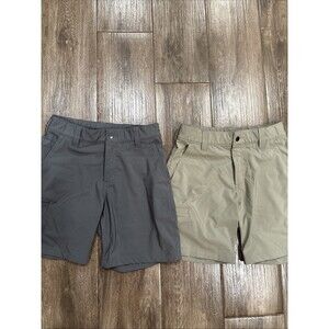 Carhartt Men’s Size S Performance Quick Dry UV Protection Shorts Beige & Gray